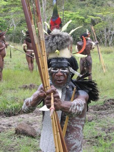 West Papua's Dani Tribe – angry tribesman